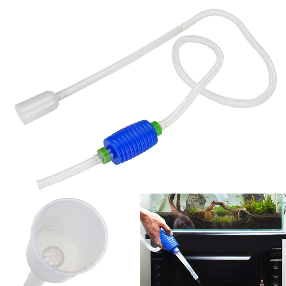 Aquarium Siphon Fish Tank Syphon Vacuum Cleaner Pump