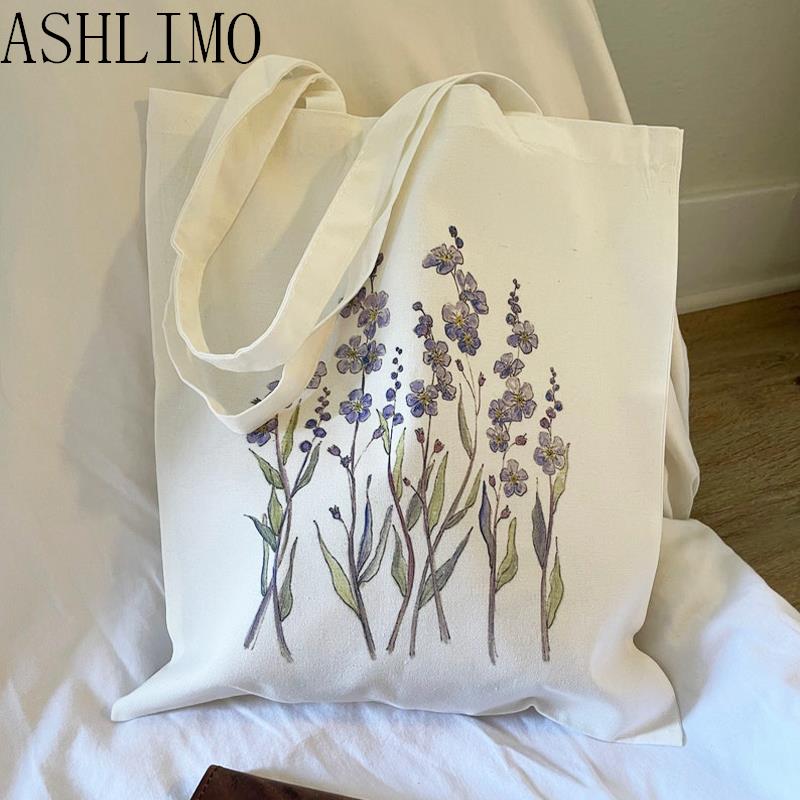 Floral Canvas Tote Bags