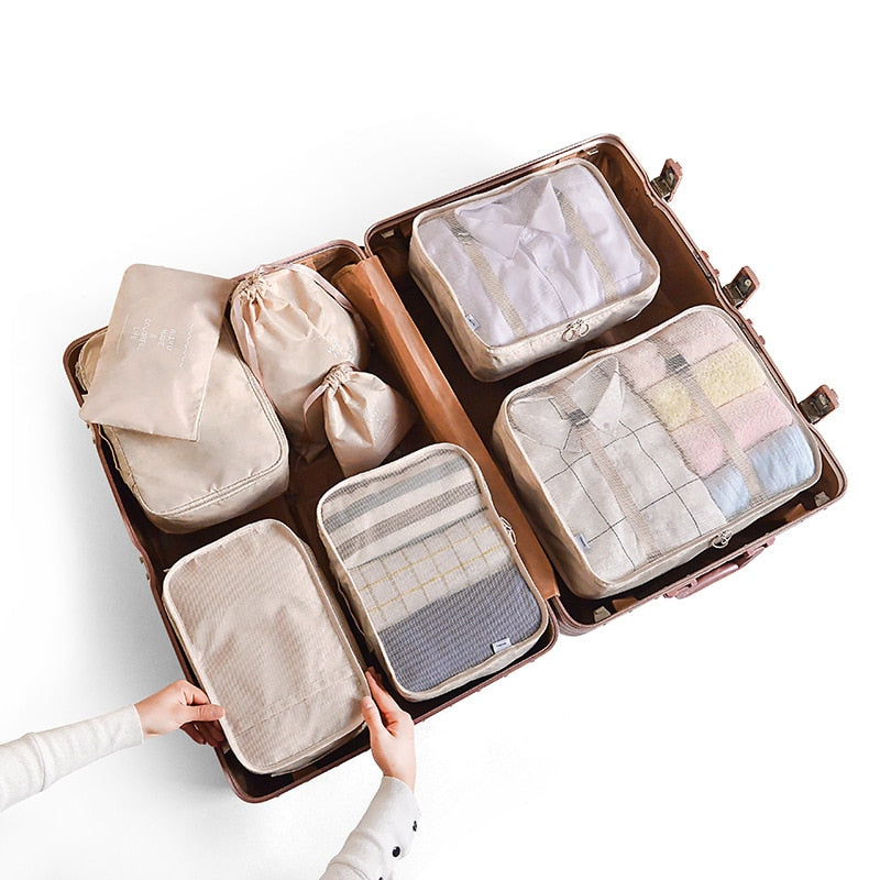 6/7/8 Piece Set Travel Storage Bags