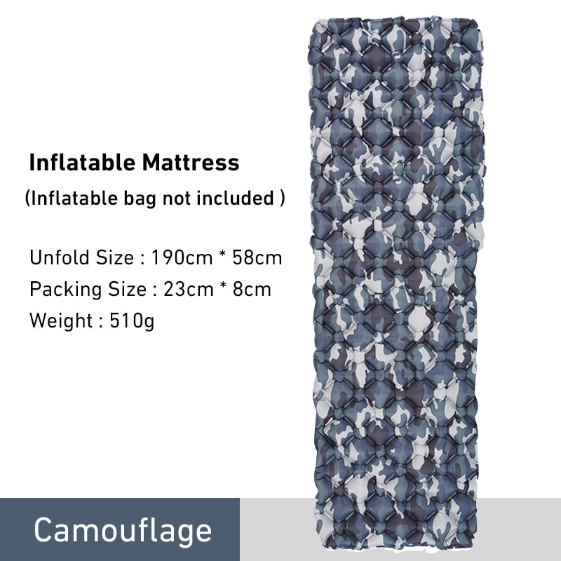 Outdoor Sleeping Pad - Camping Inflatable Mattress