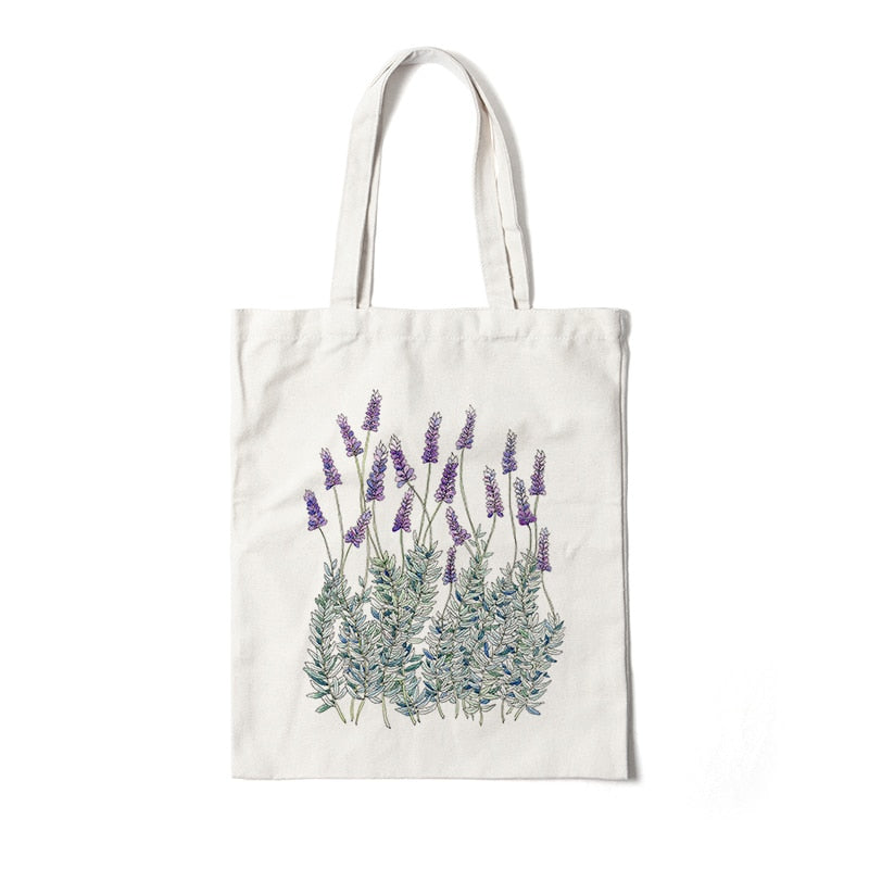 Floral Canvas Tote Bags