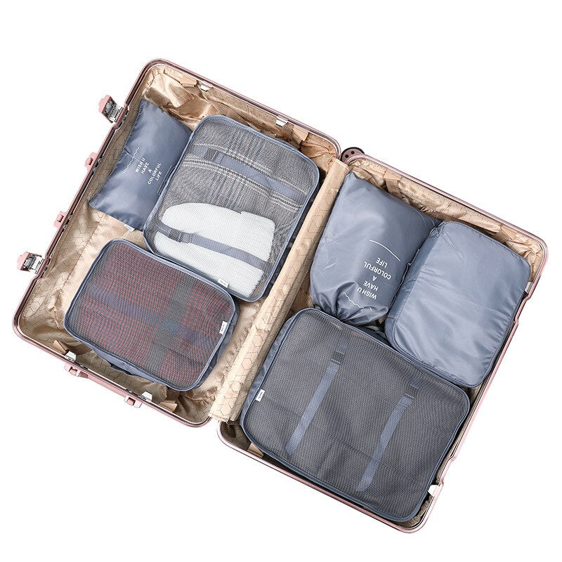 6/7/8 Piece Set Travel Storage Bags