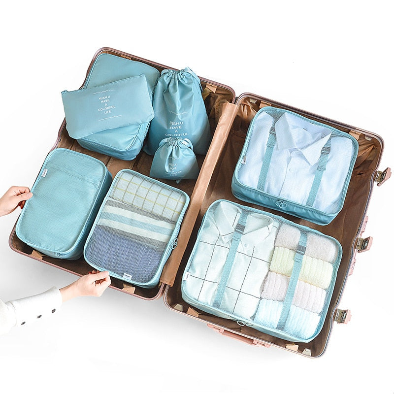 6/7/8 Piece Set Travel Storage Bags