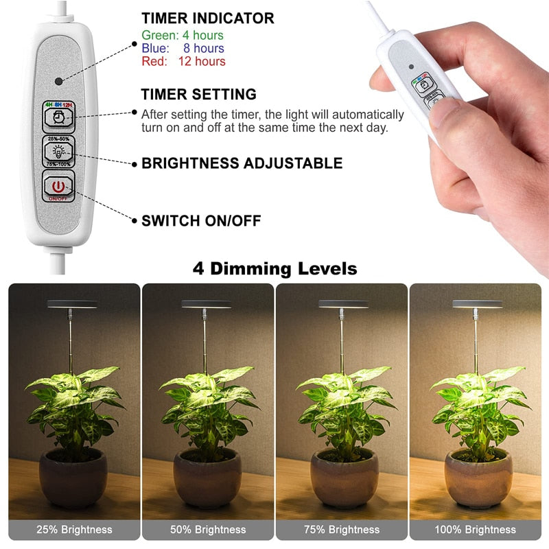 LED Grow Light - Full Spectrum Plant Growth Light