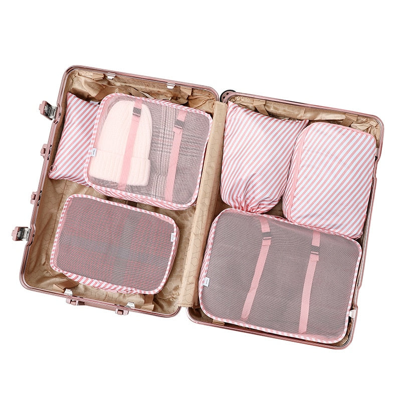 6/7/8 Piece Set Travel Storage Bags