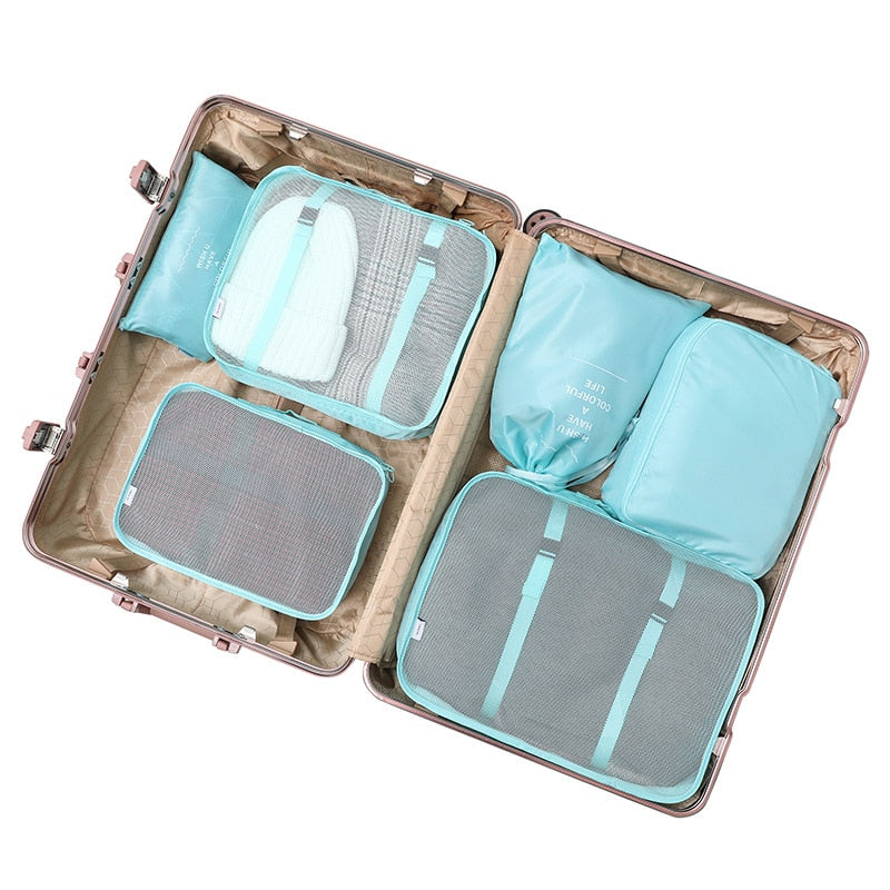 6/7/8 Piece Set Travel Storage Bags