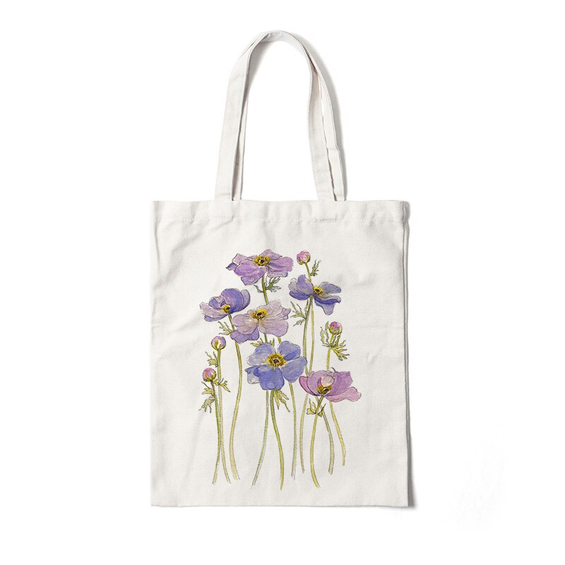 Floral Canvas Tote Bags