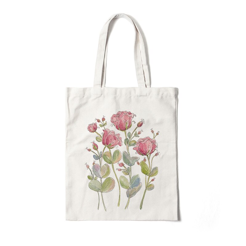 Floral Canvas Tote Bags