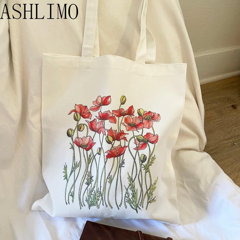 Floral Canvas Tote Bags