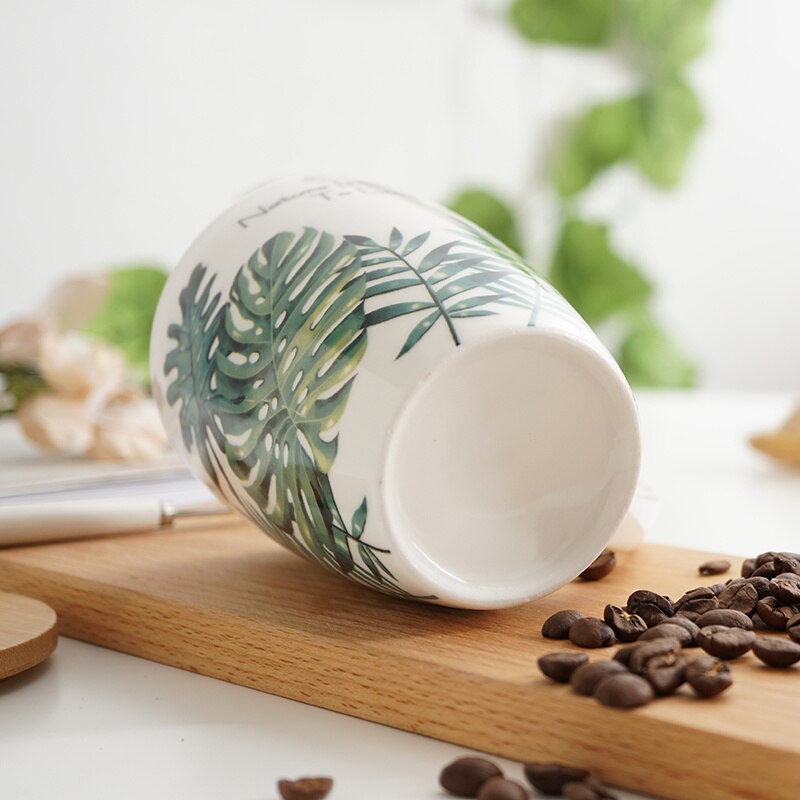 Rainforests Green Plants Monstera Coffee Mug