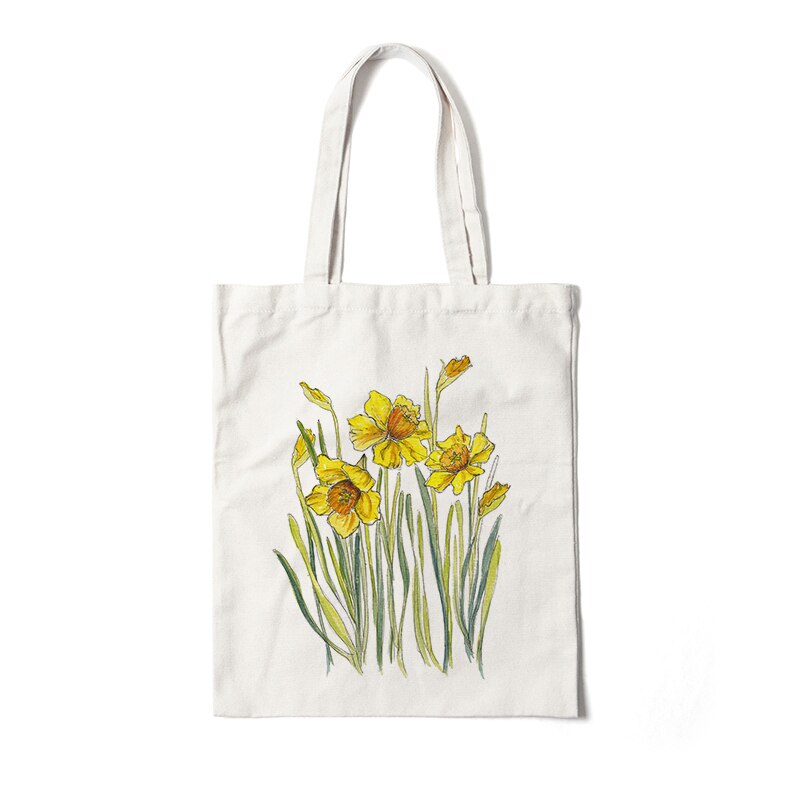 Floral Canvas Tote Bags