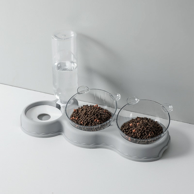 3 in 1 Cat Food Bowl Automatic Feeder