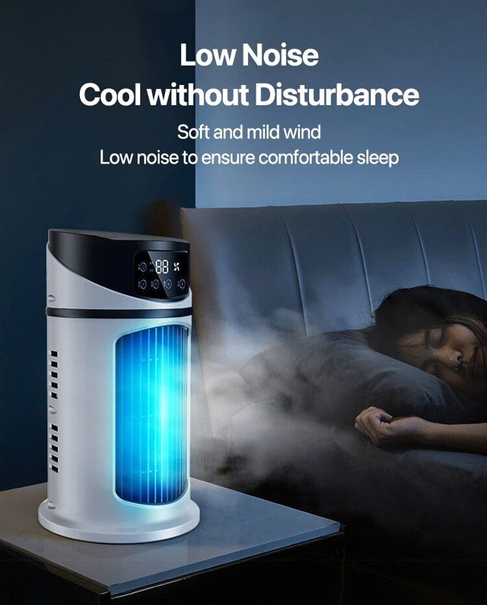 Portable Mini Air Conditioner Air Cooler Fan Water Cooling Fan