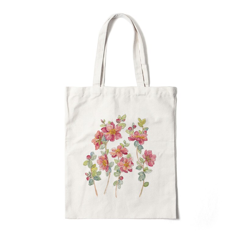 Floral Canvas Tote Bags