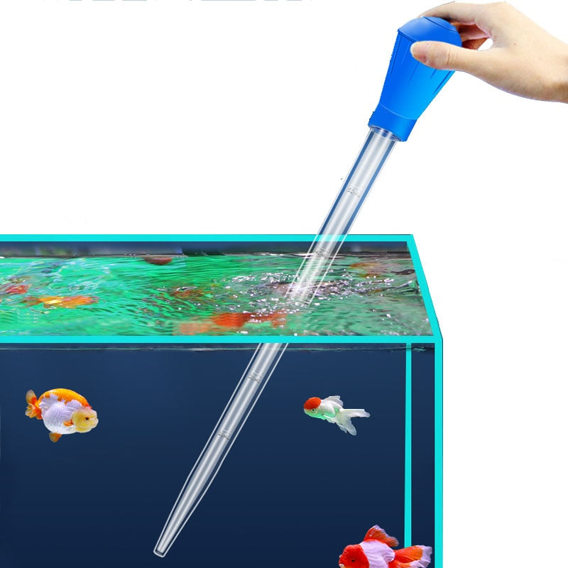 Lengthen Pipettes Aquarium siphon fish tank vacuum cleaner - Tools for aquarium water changer 29cm 45cm 30ml 50ml