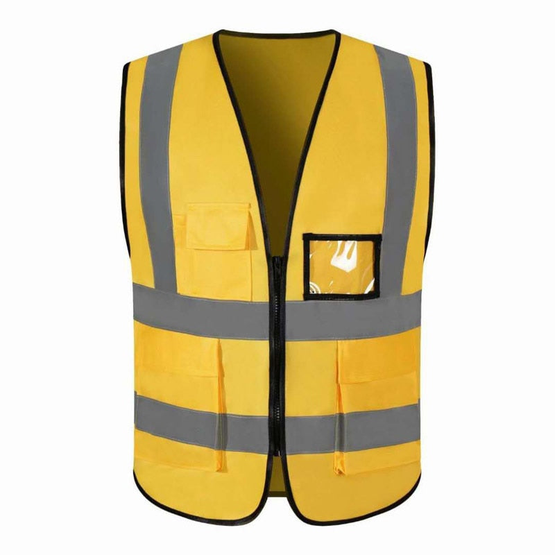 Multi-pocket Reflective Safety Vest Bright