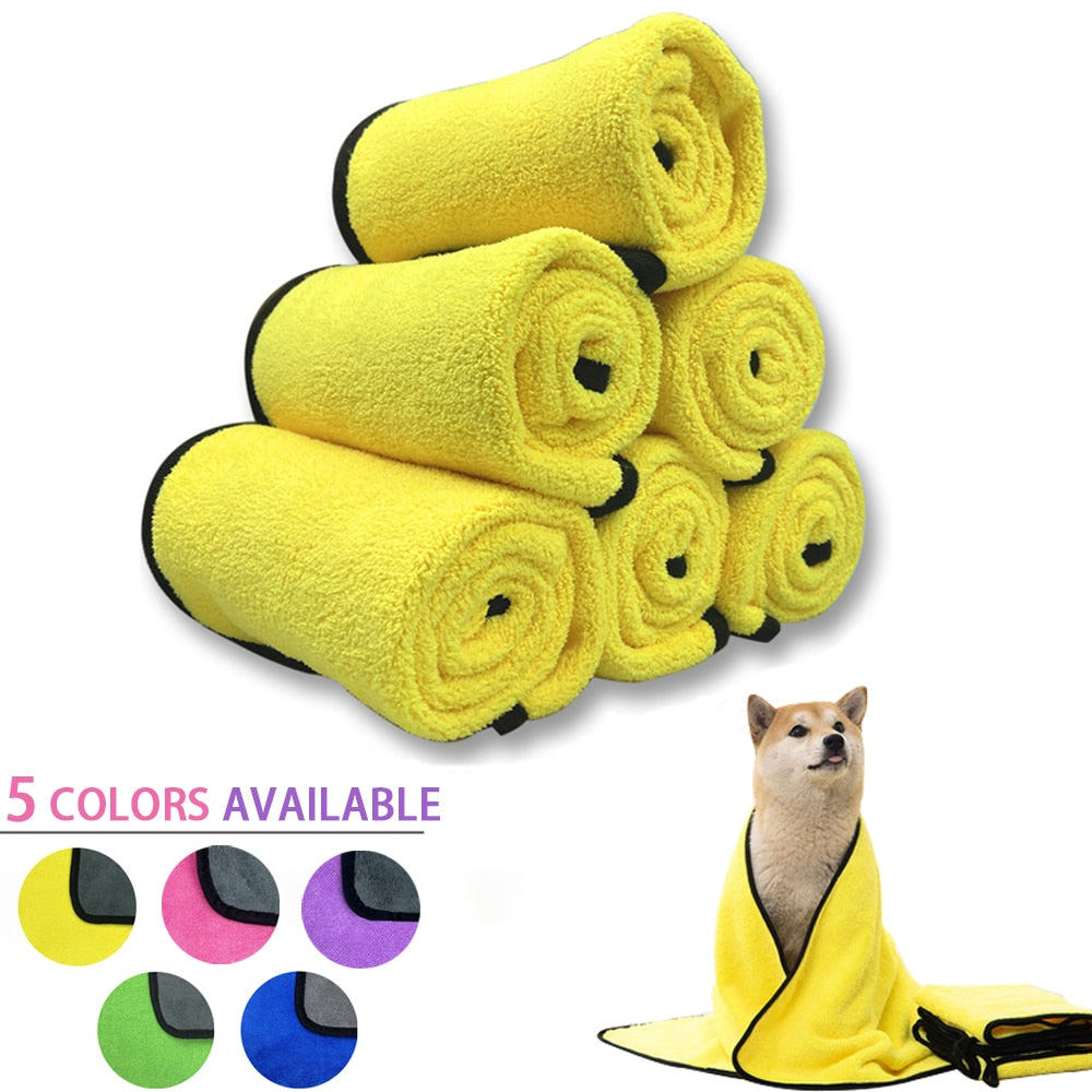 Quick-drying Pet Dog and Cat Towels - Soft Fiber Towels