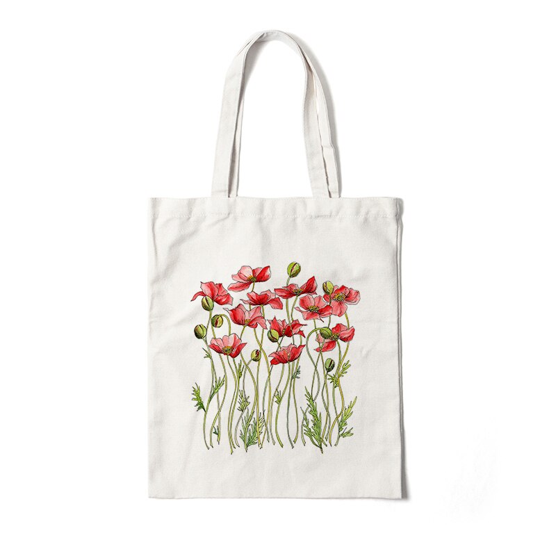 Floral Canvas Tote Bags