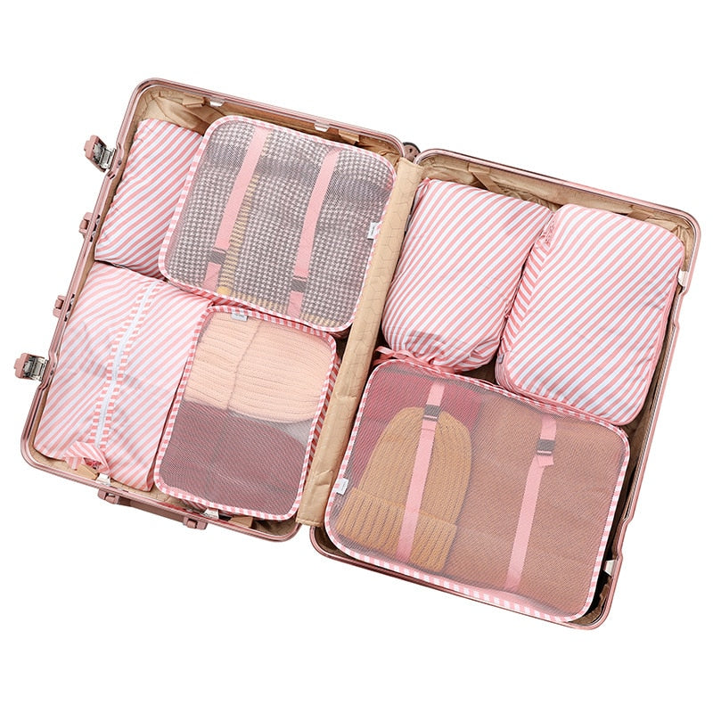 6/7/8 Piece Set Travel Storage Bags