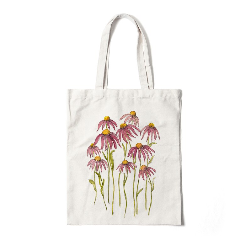 Floral Canvas Tote Bags