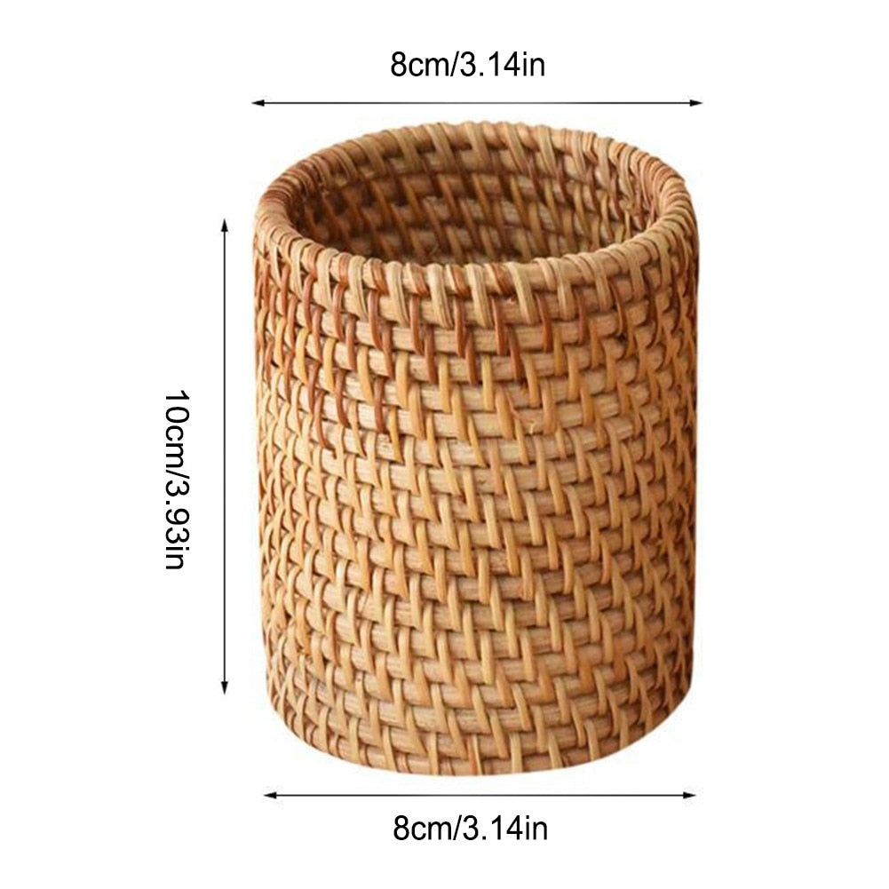 Handmade Rattan Pen Holders