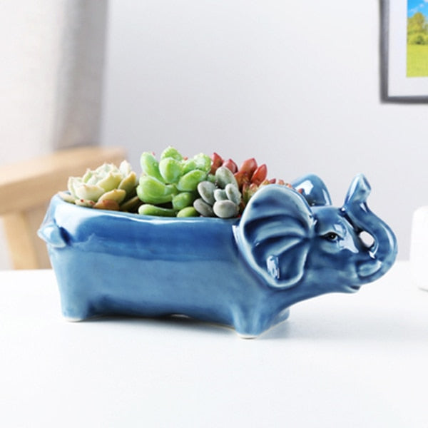 Cute Alpaca Desktop Flower Pot