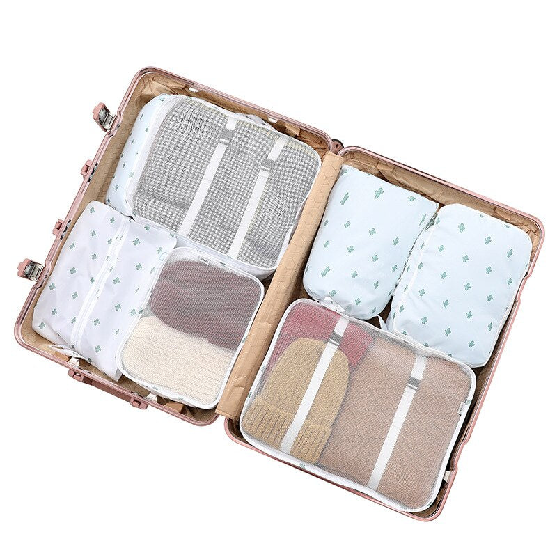 6/7/8 Piece Set Travel Storage Bags