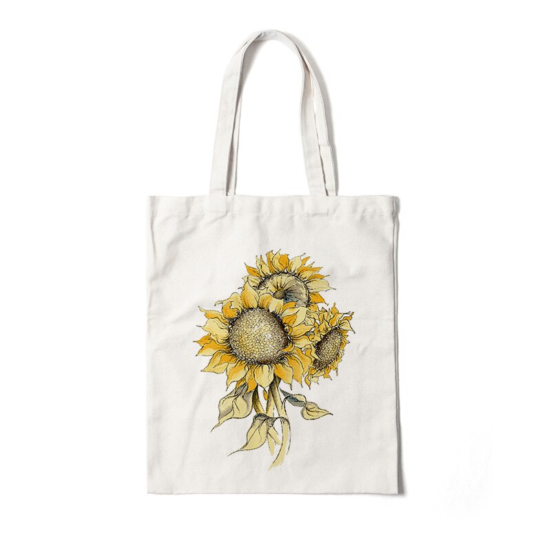 Floral Canvas Tote Bags