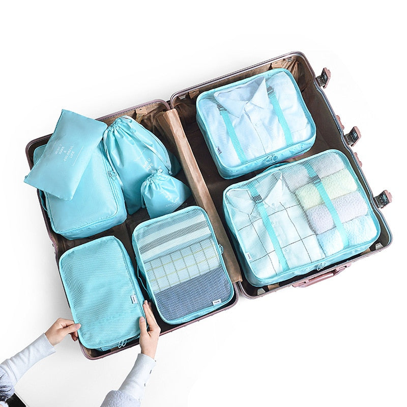 6/7/8 Piece Set Travel Storage Bags