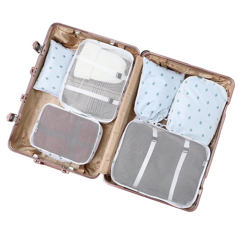 6/7/8 Piece Set Travel Storage Bags