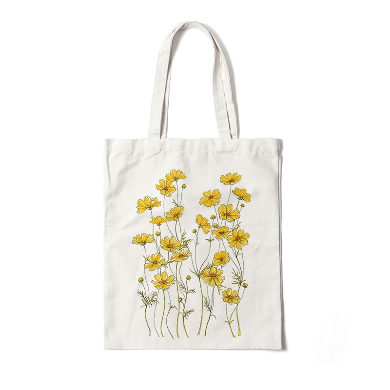 Floral Canvas Tote Bags