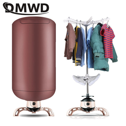 Portable Electric Ventless Timing Clothes Dryer Foldable Quick Dry Warm Air Drying Machine Shoes Dryer Household Waterproof Mute