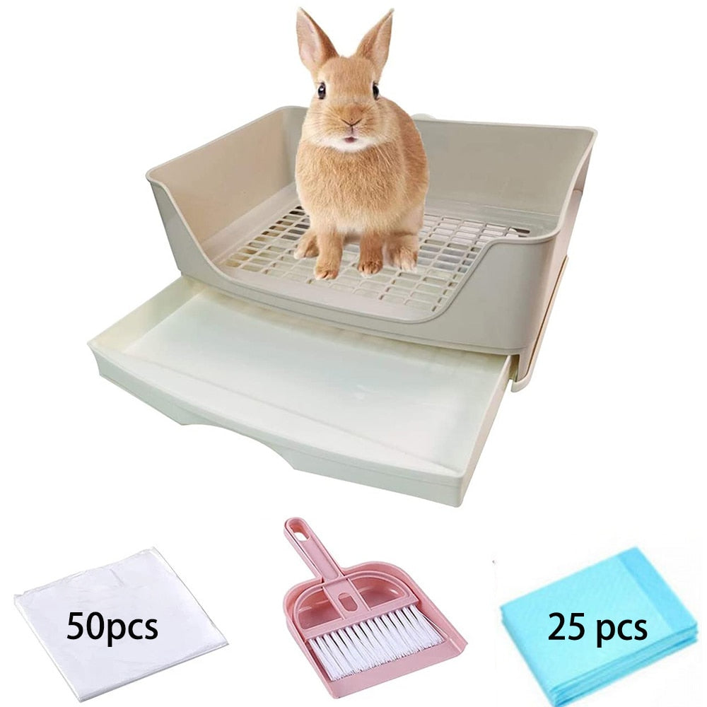 Large Rabbit Toilet Box Trainer Potty Corner Tray