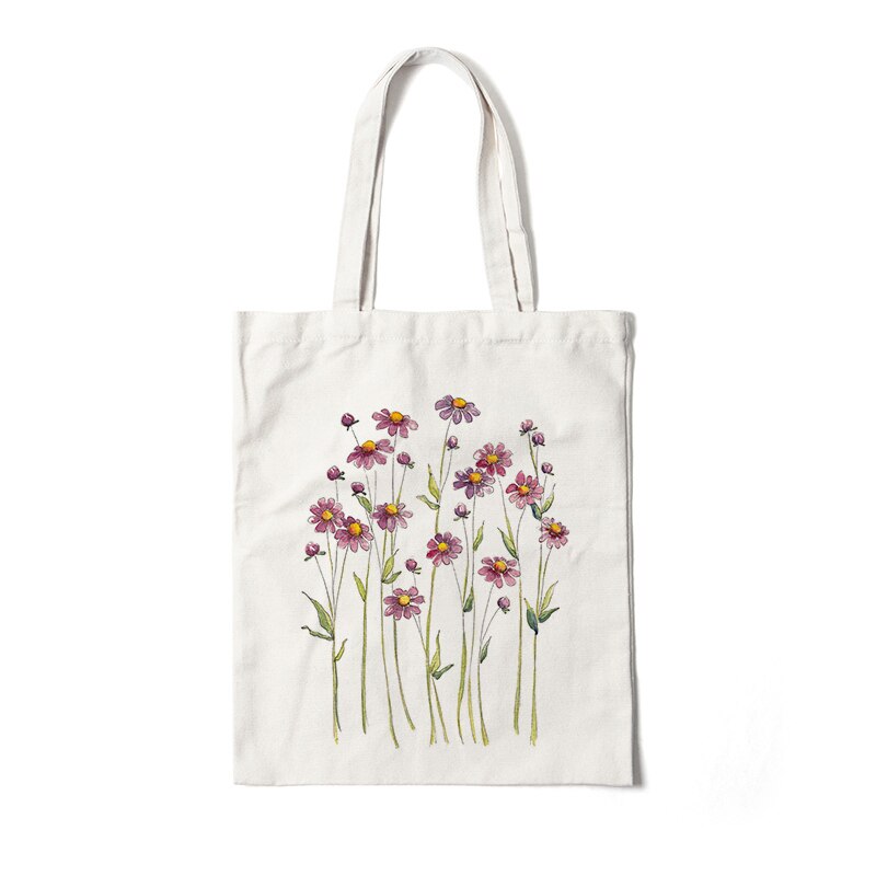 Floral Canvas Tote Bags