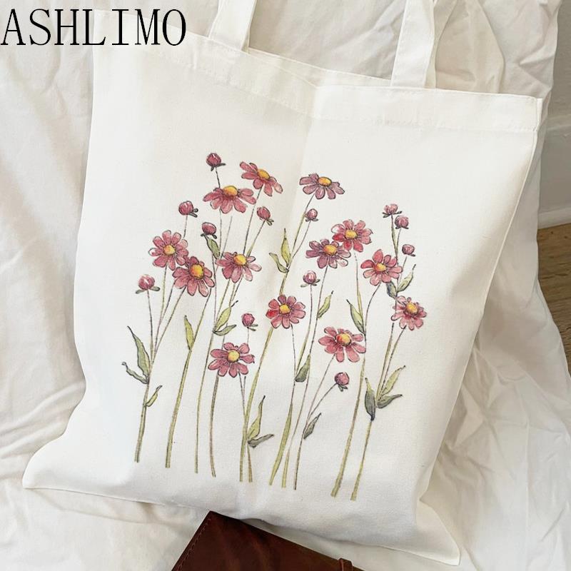 Floral Canvas Tote Bags