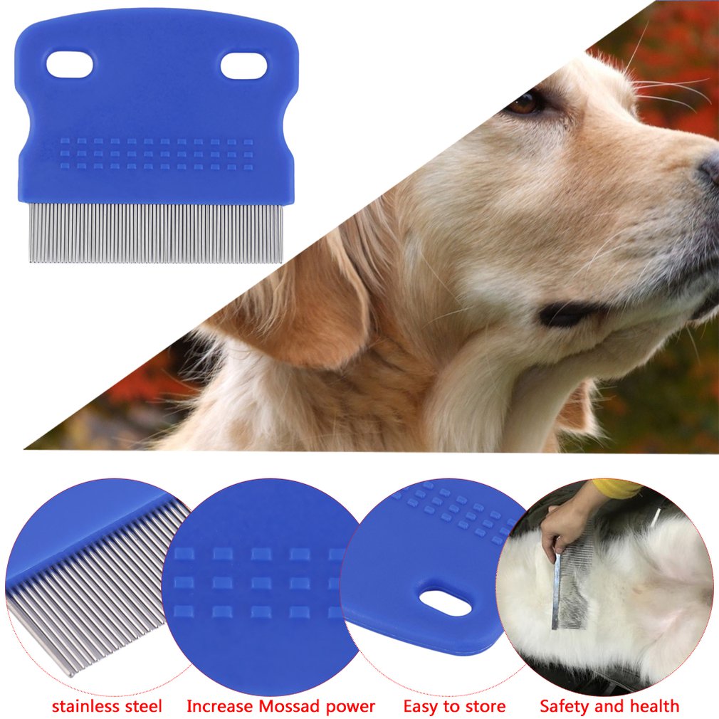 Dog Flea Steel Brush Hair Comb - ABS Stainless Intensive Steel Needle