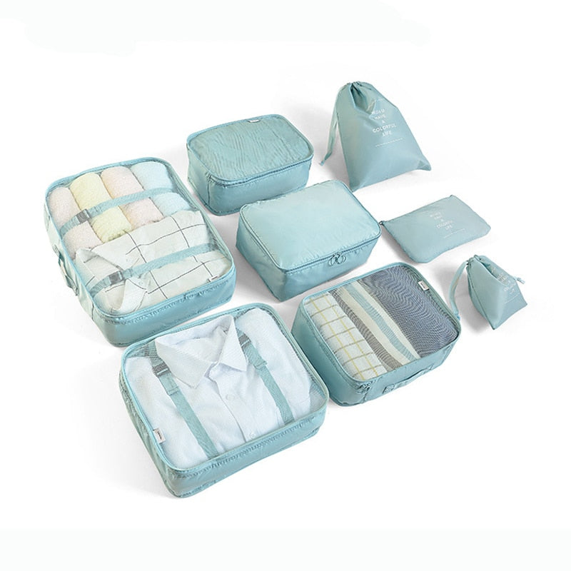 6/7/8 Piece Set Travel Storage Bags