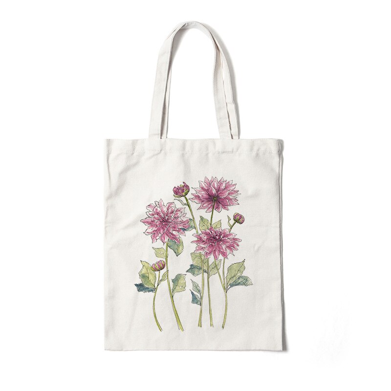 Floral Canvas Tote Bags