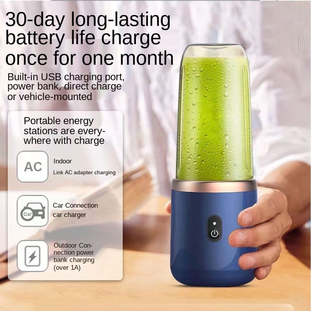 Portable Electric Juicer 400ml - Smoothie Blender