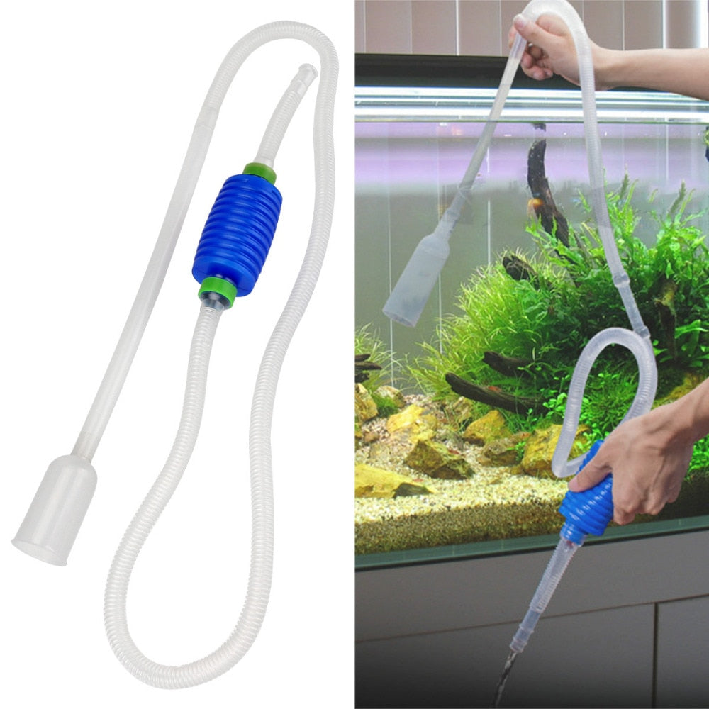 Aquarium Siphon Fish Tank Syphon Vacuum Cleaner Pump