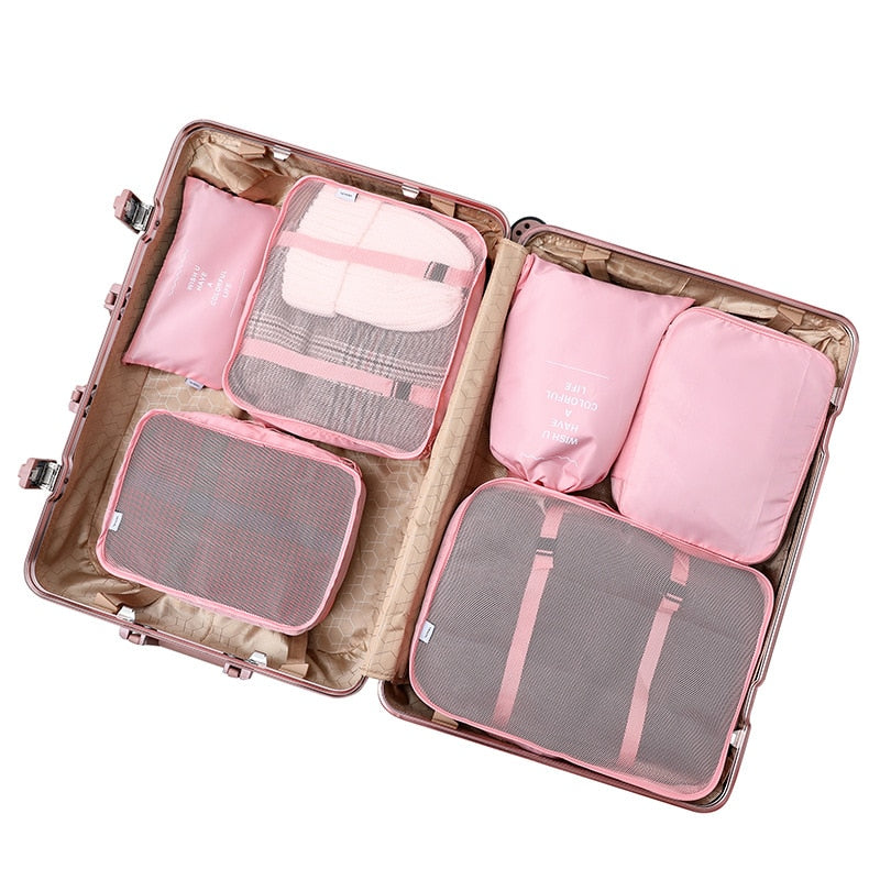 6/7/8 Piece Set Travel Storage Bags