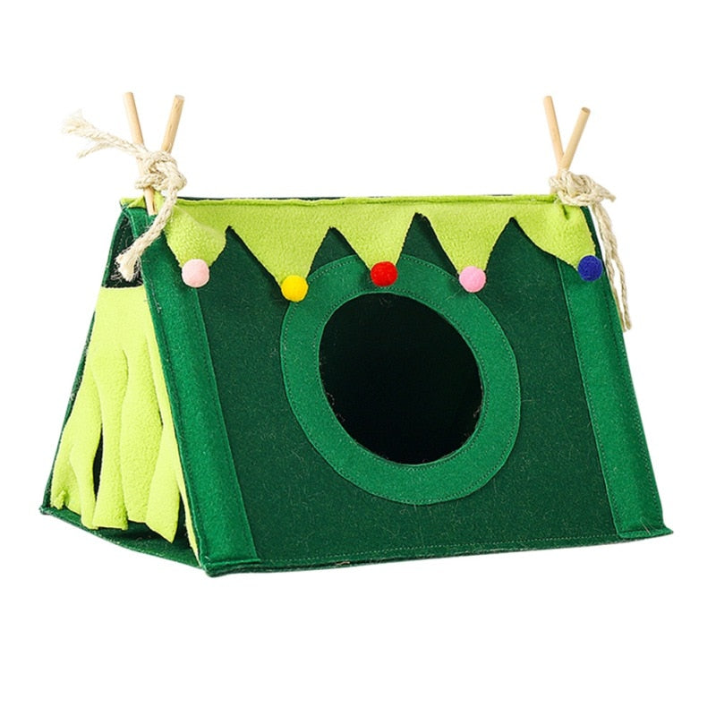 Nest Felt Tent  -  Great for small pets such as Rabbits, Hidden House Hamster Cage, Large Guinea Pig Cage, Guinea Pig Accessories, Chinchilla Pet Bed