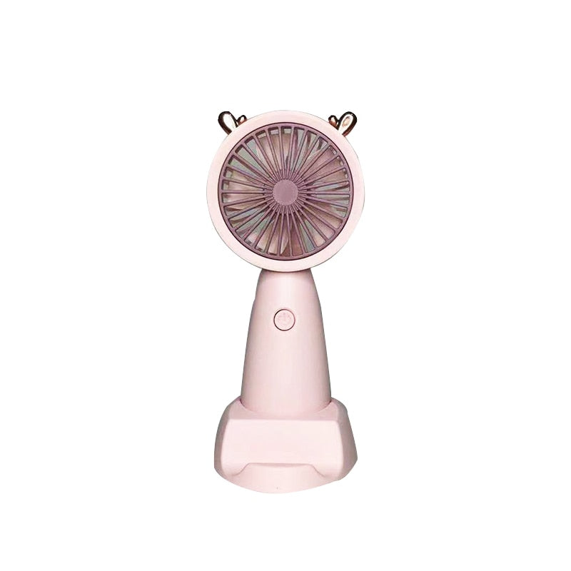 USB Mini Handheld Fan Outdoor Mini Creative Desktop Office Mute Charging Portable Handheld Fan