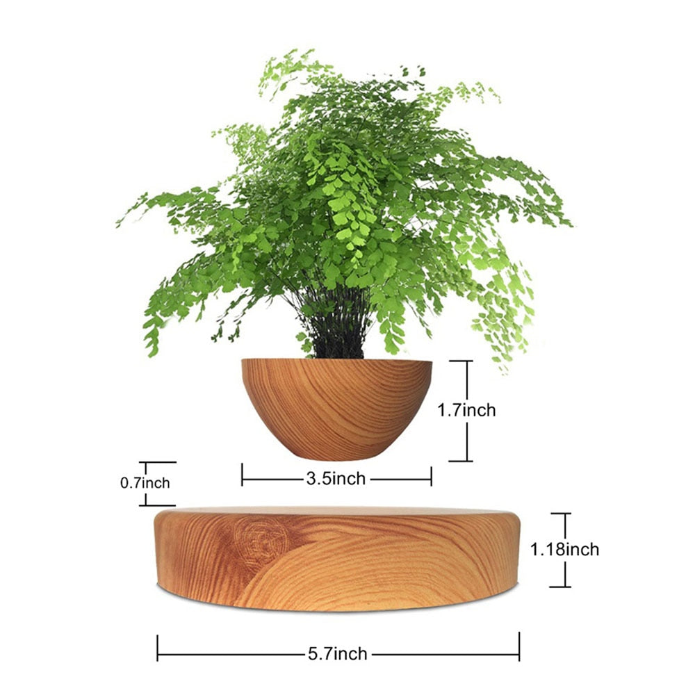 Levitating Air Bonsai Pot Rotation Planters Desk Decor