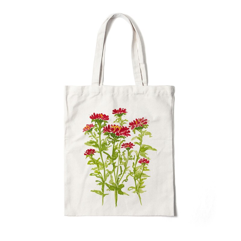 Floral Canvas Tote Bags