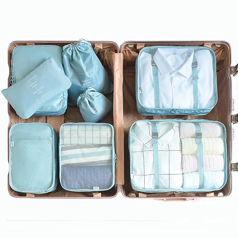 6/7/8 Piece Set Travel Storage Bags