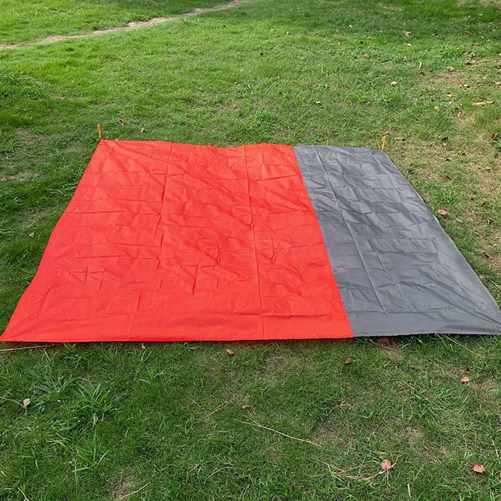 Beach Blanket Waterproof Pocket Mat, 2x2.1m/ 2x1.4m Folding Camping Mat - Portable Mat Outdoor Picnic Mat Sand Beach Mat